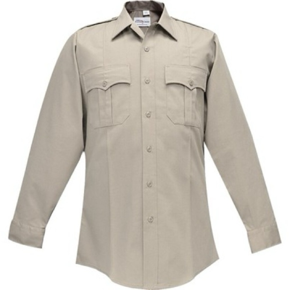 NEW Flying Cross Tan Non-Iron Dress Shirt F1 15N5610-OC Size 16.5 32/33 Officer